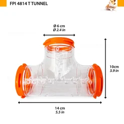 Accessoires pour rongeurs ferplast tube fpi 4814 t tunnel couleurs multiples hamsters