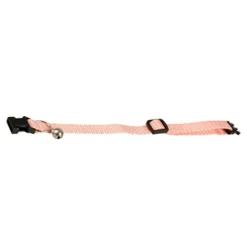 ANIMALLPARADISE - Collier réglable de 19 à 30 cm rose clair avec clochette pour chat
