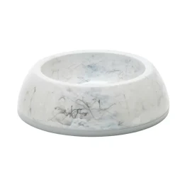 ANIMALLPARADISE - Ecuelle blanche marbré 0.6 litres ø 21 cm pour chat et chien