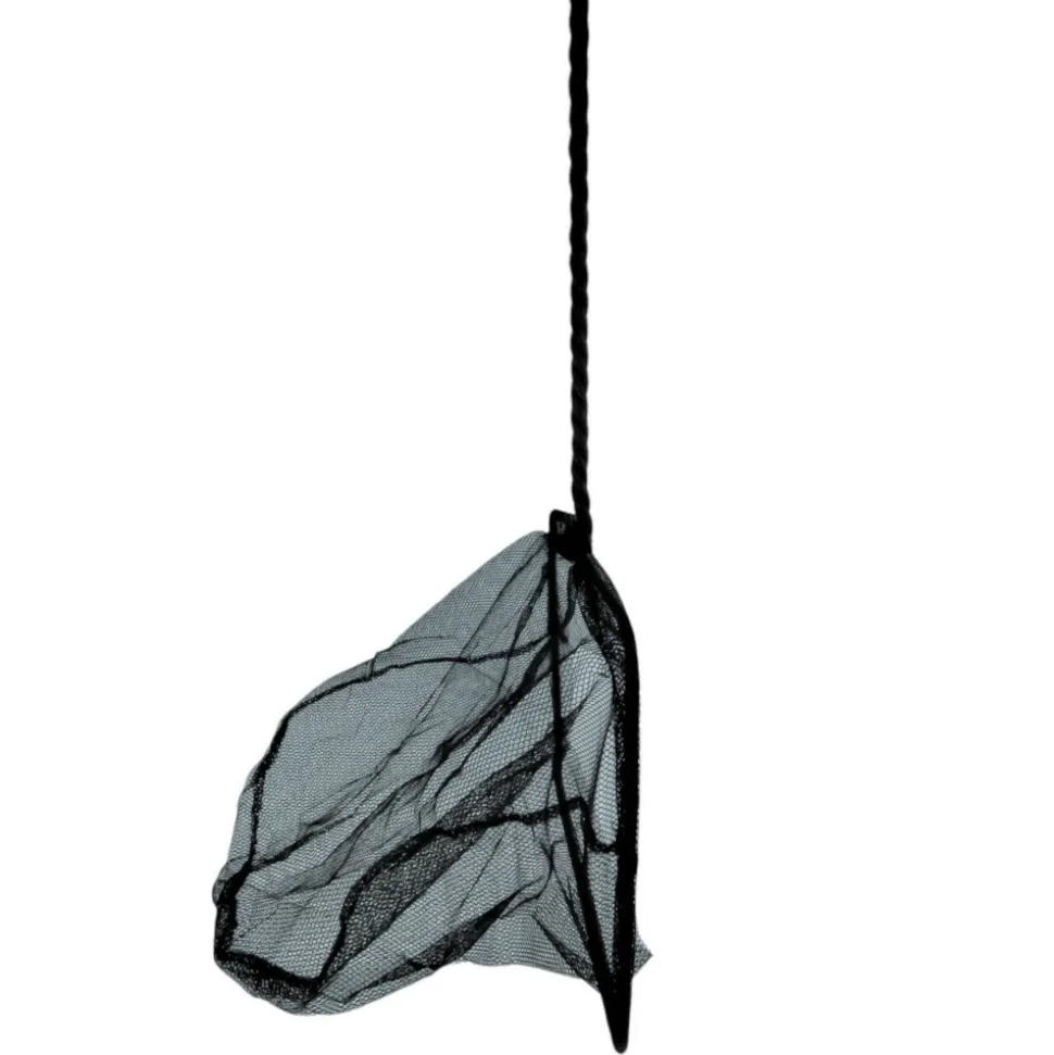 ANIMALLPARADISE - Epuisette filet noir, maille moyenne, 20 cm x 16 x 53 cm aquarium