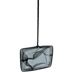ANIMALLPARADISE - Epuisette filet noir, maille moyenne, 20 cm x 16 x 53 cm aquarium