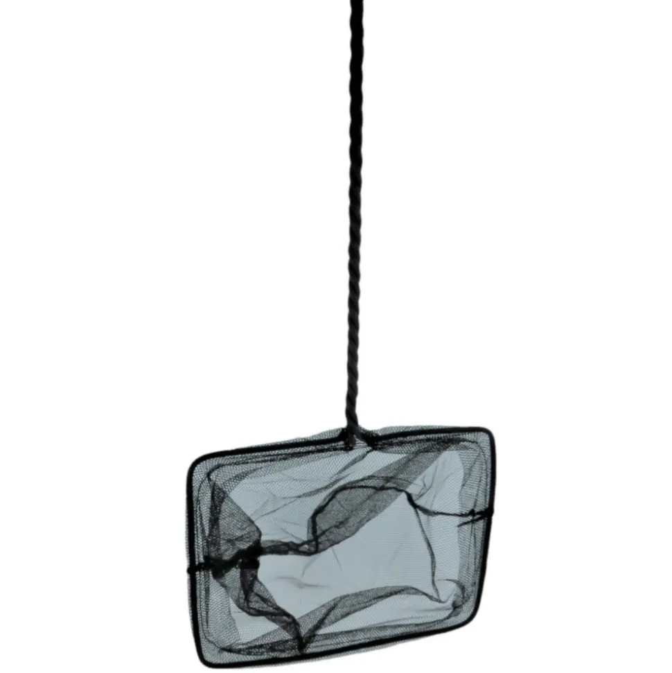 ANIMALLPARADISE - Epuisette filet noir, maille moyenne, 20 cm x 16 x 53 cm aquarium