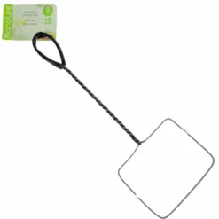 ANIMALLPARADISE - Epuisette filet blanc, maille fine, 12 cm x 11 x 37 cm, aquarium