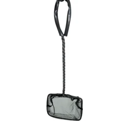 ANIMALLPARADISE - Epuisette filet noir, maille moyenne, 10 cm x 8.5 x 32 cm, aquarium