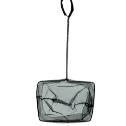 ANIMALLPARADISE - Epuisette filet noir, maille moyenne, 25 cm x 22 x 55 cm, aquarium