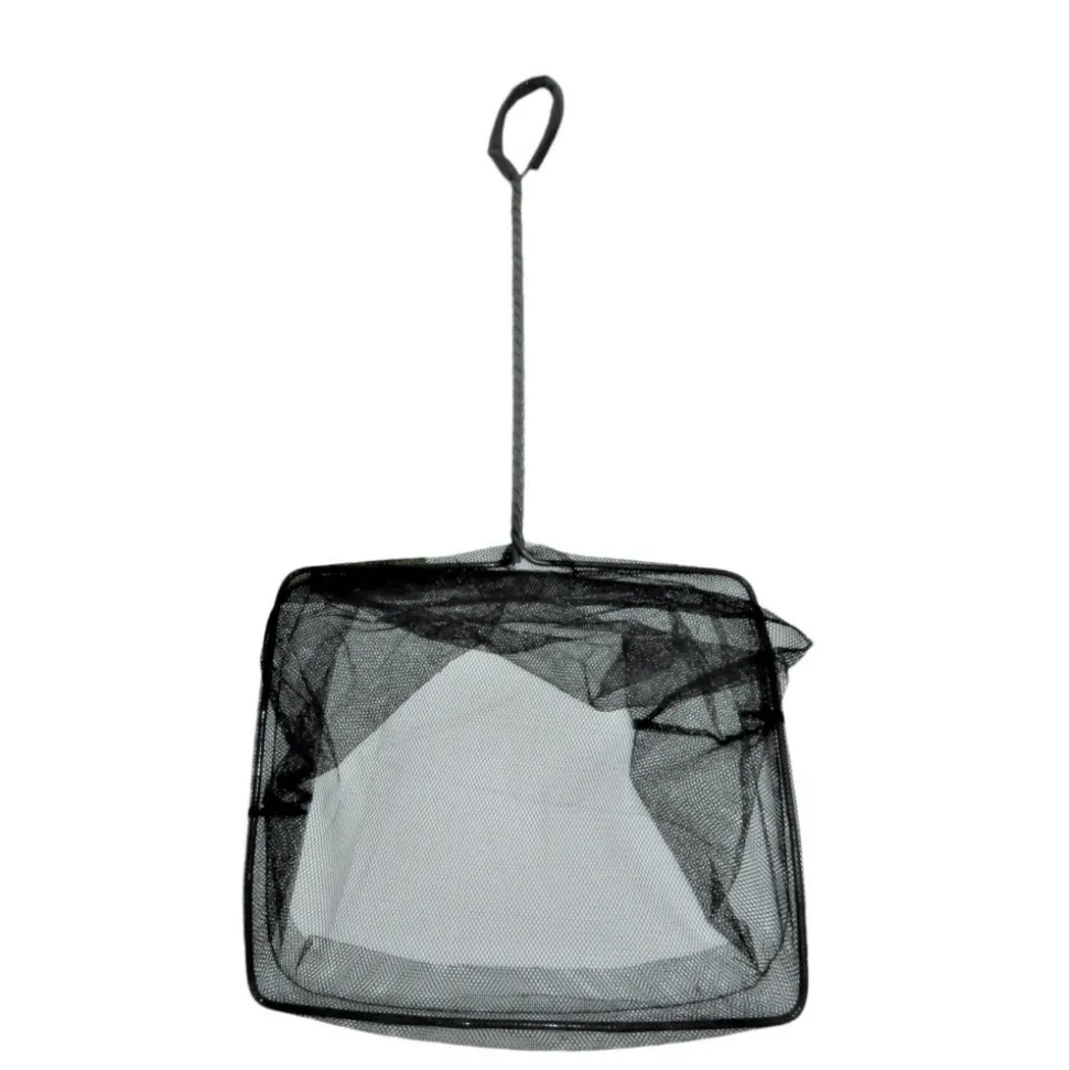 ANIMALLPARADISE - Epuisette filet noir, maille moyenne, 25 cm x 22 x 55 cm, aquarium