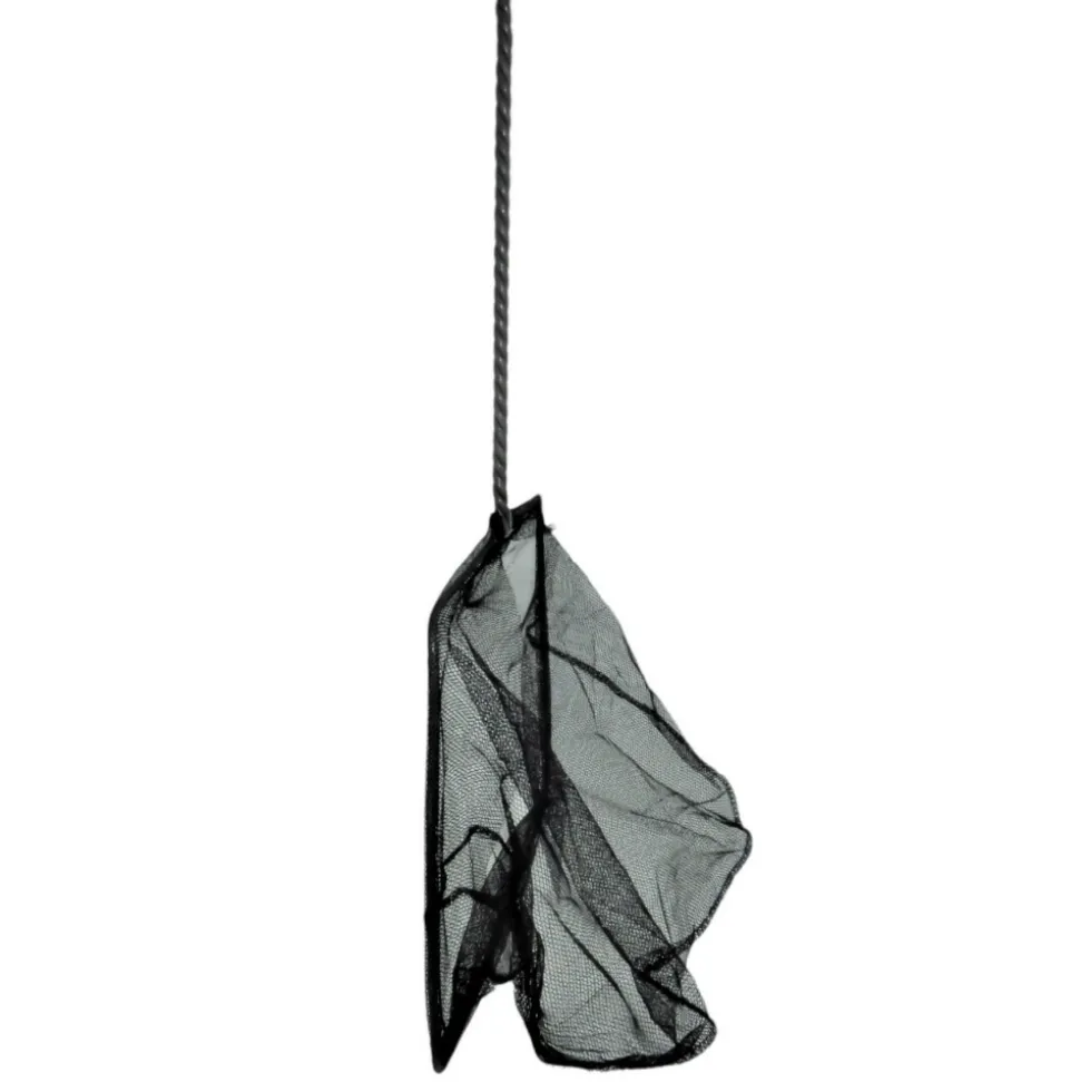 ANIMALLPARADISE - Epuisette filet noir, maille moyenne, 25 cm x 22 x 55 cm, aquarium
