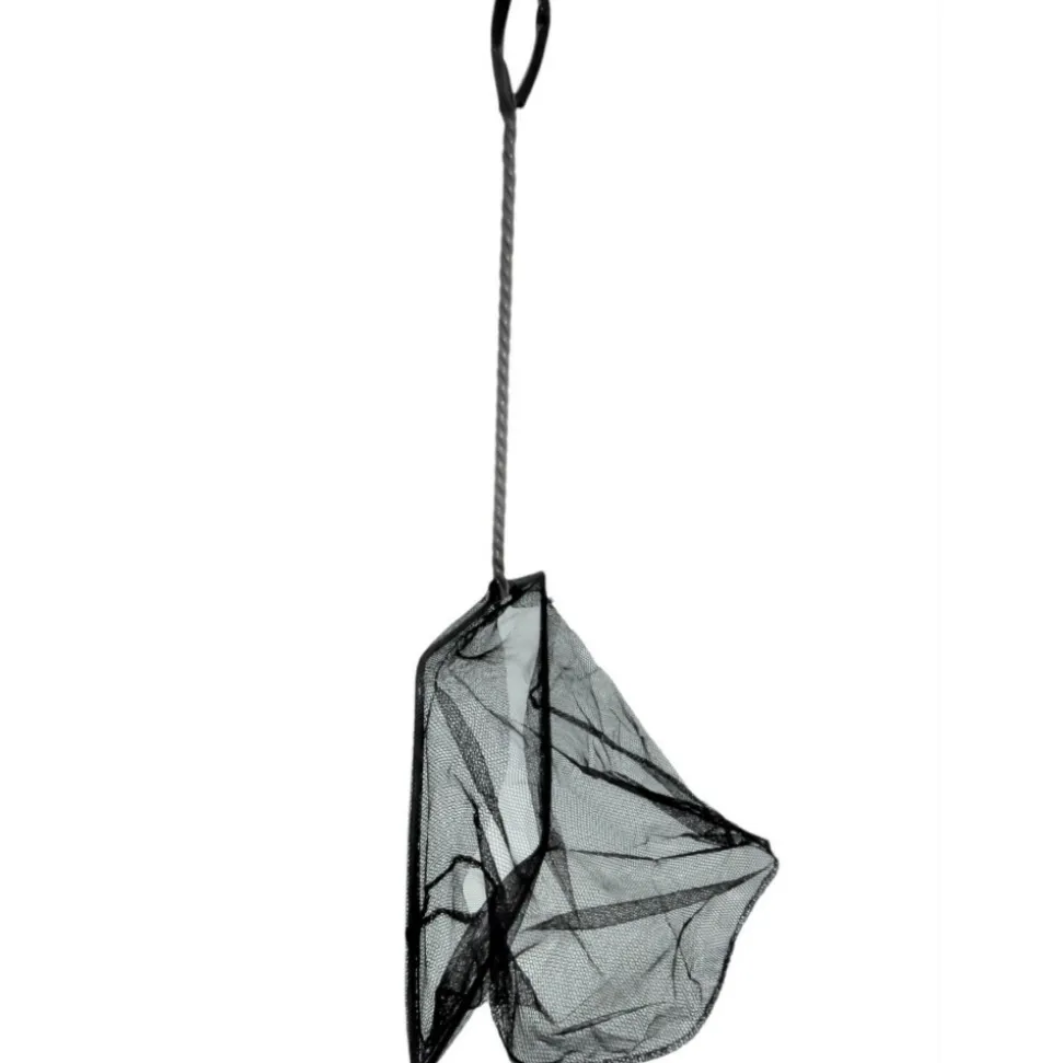 ANIMALLPARADISE - Epuisette filet noir, maille moyenne, 25 cm x 22 x 55 cm, aquarium