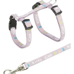 ANIMALLPARADISE - Harnais et laisse pour chatons couleur aléatoire