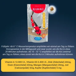 AQUARIS - Lot économique avec wheatgerm 1 kg / 3mm et produits d’entretien pond bakto 50g