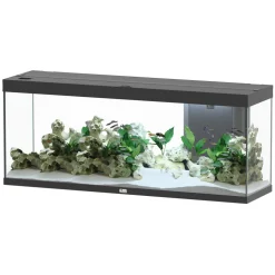 AQUATLANTIS - Aquarium équipé Splendid Led 2.0 Noir L.150xP.40xH.61cm