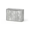 AQUATLANTIS - Meuble pour aquarium Splendid 120 en bois béton - 39,8x120,4x83 cm