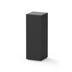 AQUATLANTIS - Meuble pour aquarium Tower 43L noir L.30 x l.30 x H.85 cm