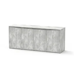 AQUATLANTIS - Meuble pour aquarium Splendid 200 en bois béton - 49,7x198,6x83 cm