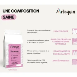 ARLEQUIN ORIGINELLE - Croquette chien petite race sans céréales arlequin originelle saumon truite 6 kg