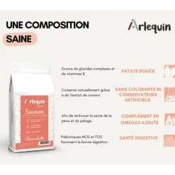 ARLEQUIN ORIGINELLE - Croquette chien sans céréales arlequin originelle saumon truite 2 kg