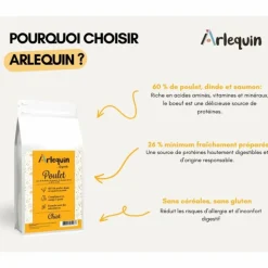 ARLEQUIN ORIGINELLE - Croquette chien sans céréales arlequin originelle poulet 12 kg