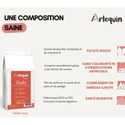 ARLEQUIN ORIGINELLE - Croquette chien petite race sans céréales arlequin originelle poulet 6 kg