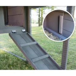 BB LOISIR - Cage clapier enclos lapin extérieur en pour lapins petits animaux 088 maison de rêve 146x50x86cm(lxpxh)