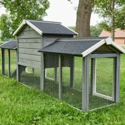 BB LOISIR - Cage clapier enclos lapin extérieur en bois haute qualité pour lapins petits animaux- modèle : 085 don camillo 69x54x85,5cm