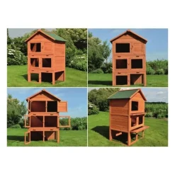 BB LOISIR - Cage clapier enclos pour lapins 106 x 83 x 160 cm-modele 029 jumbo