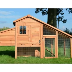 BB LOISIR - Poulailler en bois 2/5 poules 190x62x114 cm modele 144 confort