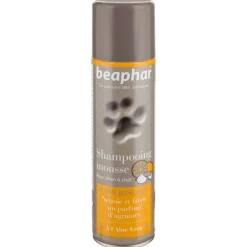 BEAPHAR - Shampooing mousse sans rinçage, à l'aloe vera pour chien : 250ml