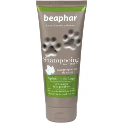 BEAPHAR - Shampooing pour chats Spécial poils longs : 200 ml
