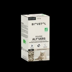 BIOVETOL - Poudre contre les vers - alt'vers petit chat bio 50g