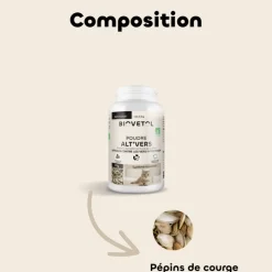 BIOVETOL - Poudre contre les vers - alt'vers petit chat bio 50g