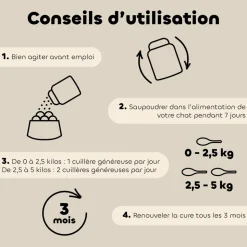 BIOVETOL - Poudre contre les vers - alt'vers petit chat bio 50g