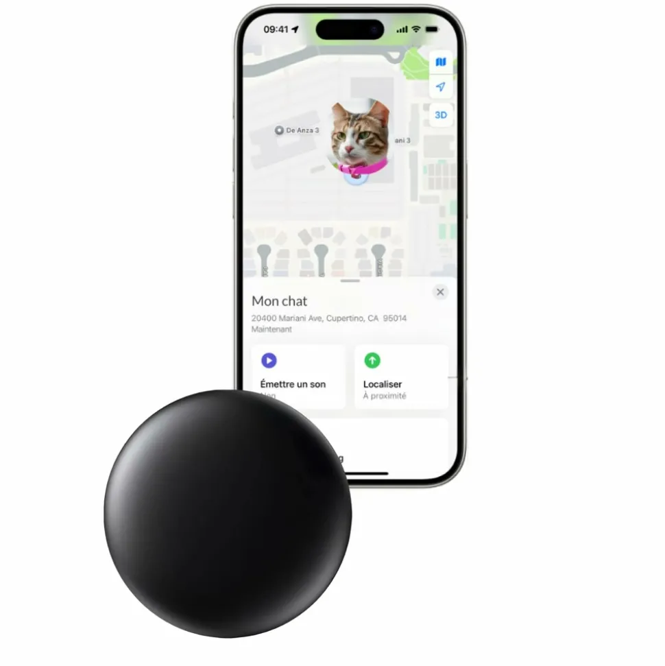 Bixar smart tag pour animaux – traceur bluetooth chien & chat, alternative sans abonnement, réseau find my, localisation proximité,