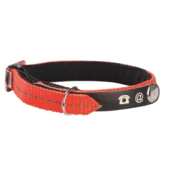 BOBBY - Collier nylon chat Lost orange :Longueur 30 cm