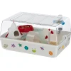 Cage pour hamsters et souris mini duna space pour accessoires et adhésifs inclus