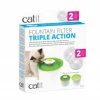 CATIT - Catit pack de 2 filtres à triple action pour abreuvoir pour chat