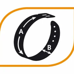 Collier semi-étranglé pour chiens sport extreme cs13/50, longe en nylon robuste, ajustable, azur-bleu