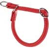Collier semi-étranglé pour chiens vogue cs10/35, cuir véritable, ajustable, rouge