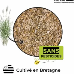 COT COT HOUSE - Miscanthus broyé pour litière ou paillis 140l