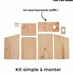 COT COT HOUSE - Nichoir à oiseaux en kit pour mésanges