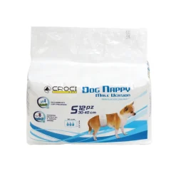 CROCI - Couche ''Bande'' pour chien mâle S 30/40cm - x12