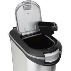 CURVER - Conteneur a croquettes pour chien 20 kg - 54l - aspect métal