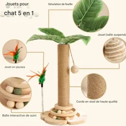 DOWNYPAWS - 5 en 1arbre à chat