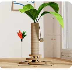 DOWNYPAWS - 5 en 1arbre à chat