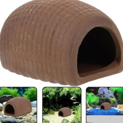 DOWNYPAWS - 3 ornements céramique pour aquarium - cachette sûre