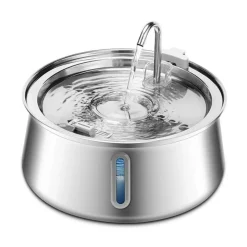 DOWNYPAWS - Abreuvoir Automatique En Acier Inoxydable Pour Chat, 4 L, 6 Filtres