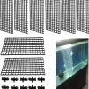 DOWNYPAWS - Accessoires d'aquarium-grille pour aquarium ventouse-8 pièces 30*15cm 10 clips gratuits