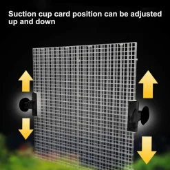 DOWNYPAWS - Accessoires d'aquarium-grille pour aquarium ventouse-8 pièces 30*15cm 10 clips gratuits
