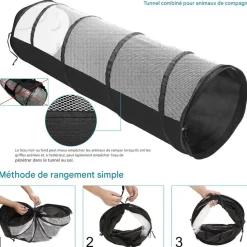 DOWNYPAWS - Amovible tunnel pour chat