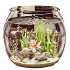 DOWNYPAWS - Aquarium en plastique transparent: petit aquarium pour bureau micro paysage et aménagement paysager écologique pour tortues