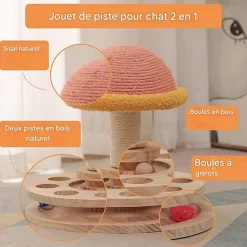 DOWNYPAWS - Arbre à chat avec 2 jouets